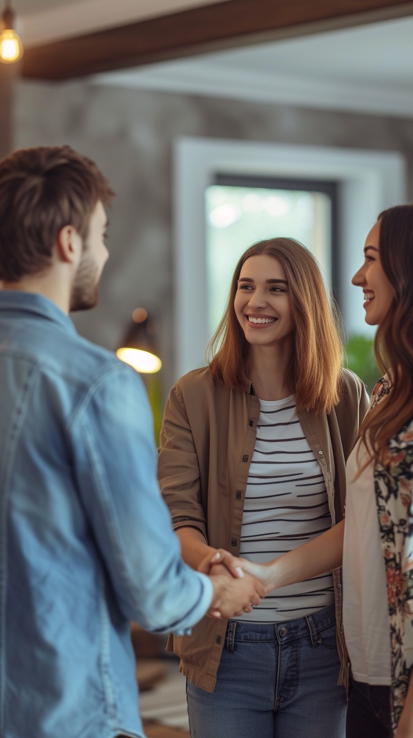 People connecting and building community